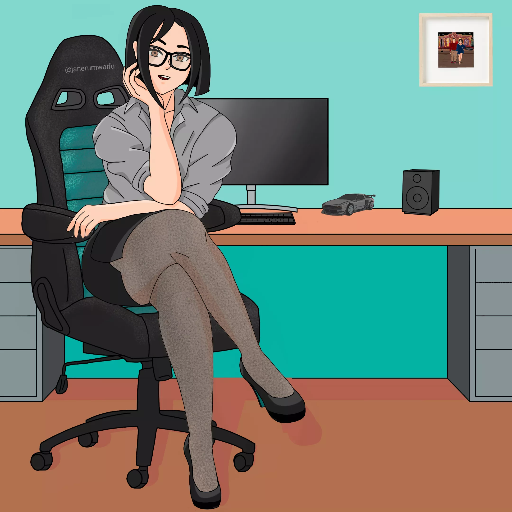 Alice's Home Office [Original] posted by janerumwaifu