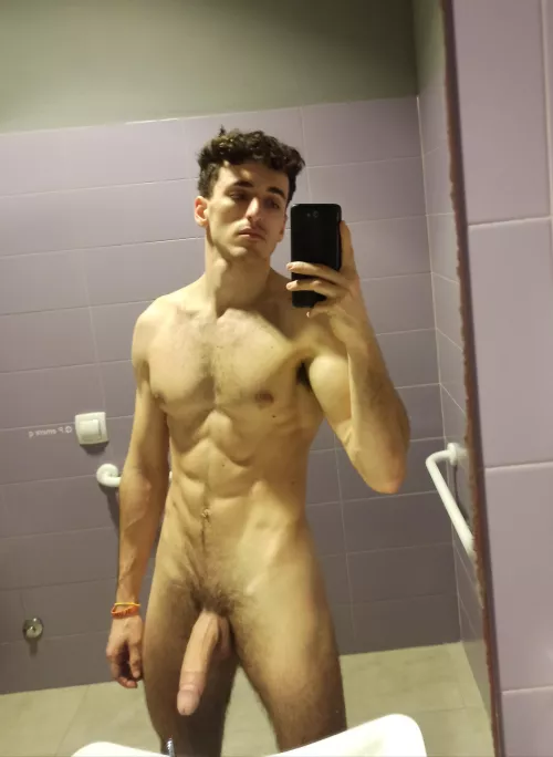 any bros that would like to suck my cock in the gym's bathroom? (25) by ItalianDream15