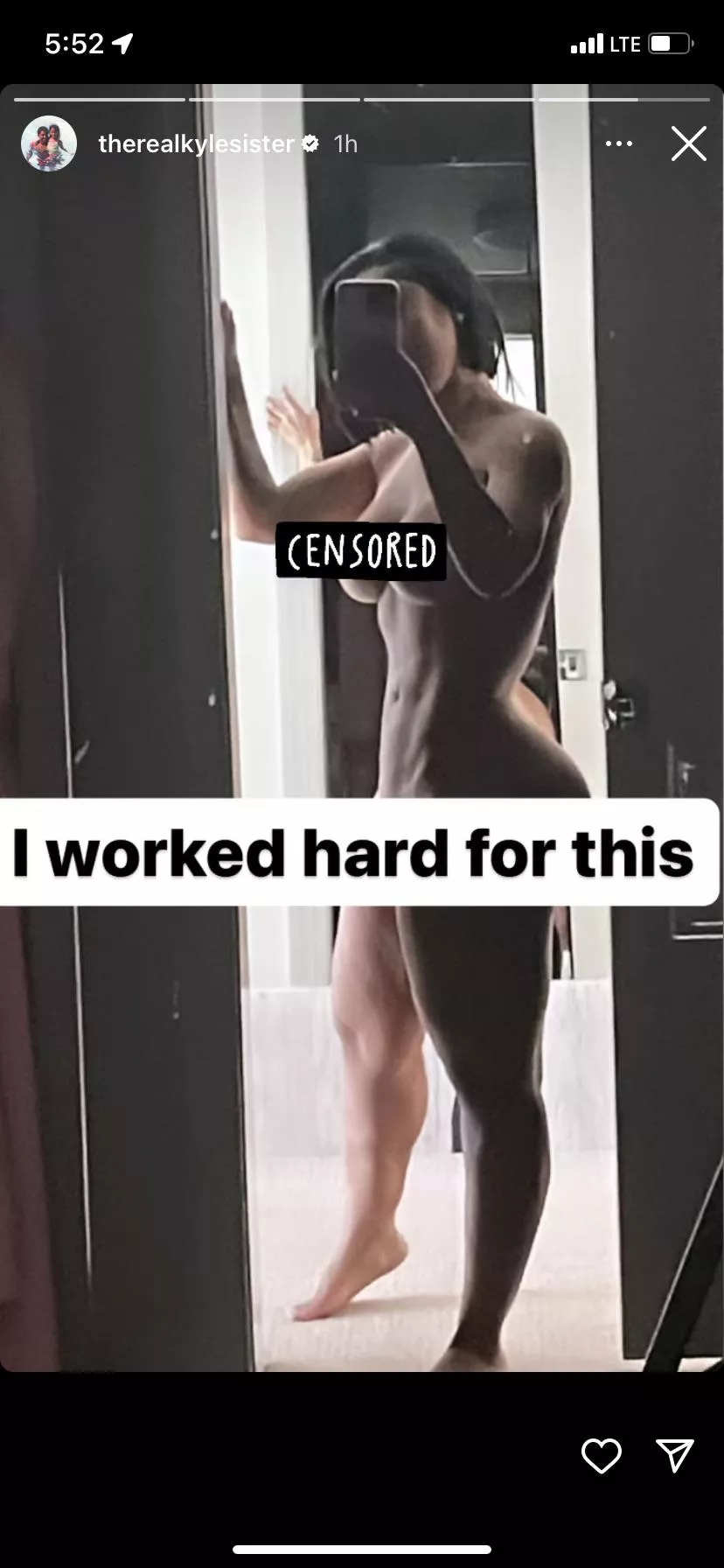 Ari recent ig story posted by jbwhite9