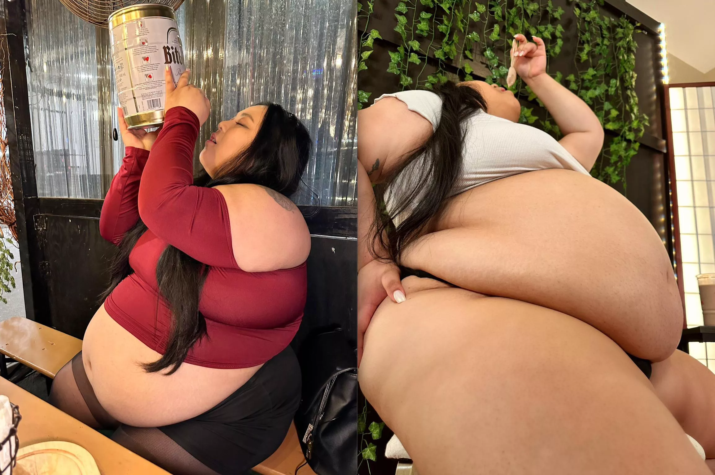 Chugging kegs in public and frosties at home 🤤 posted by mochiibabii