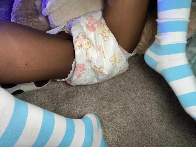 Diaper check! ☺️🌙🧸 by LittleLunari