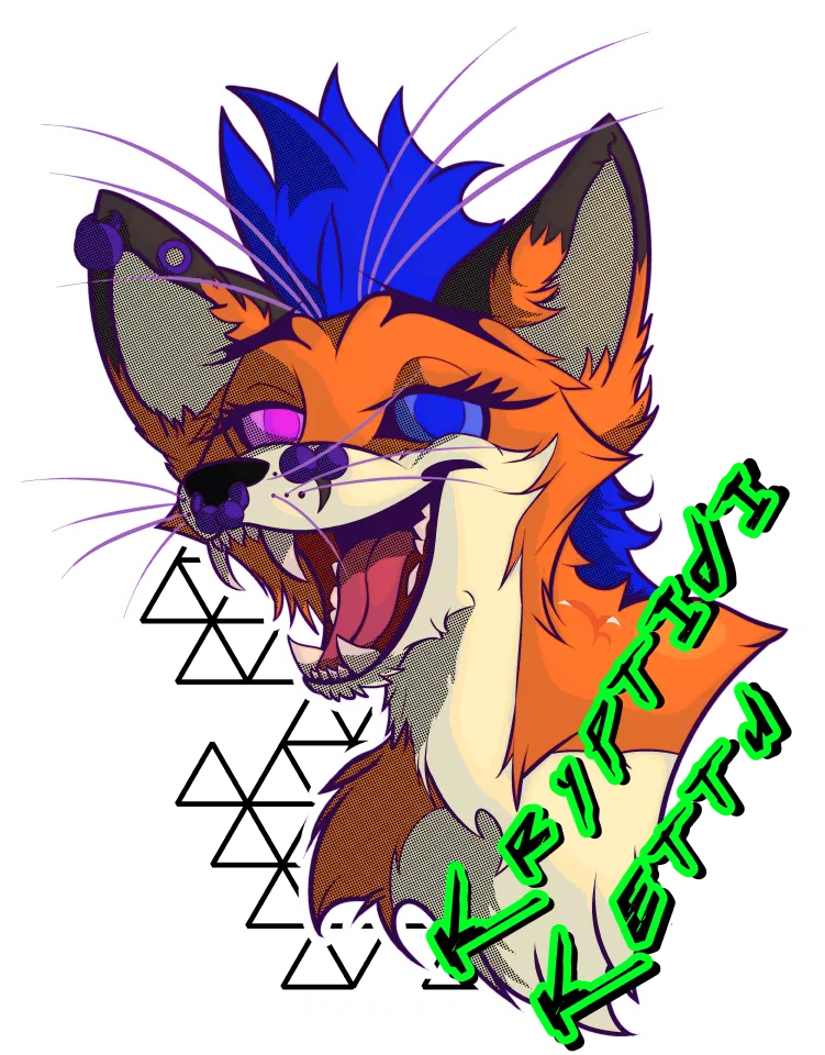 Getting ready for con season (art by me) posted by kryptidikettu