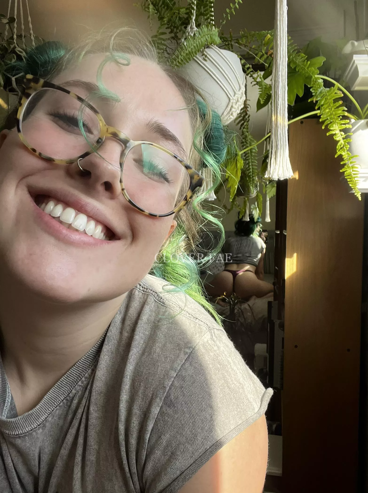 If you put you glasses on, you can see it 😉 posted by yourfriendclover