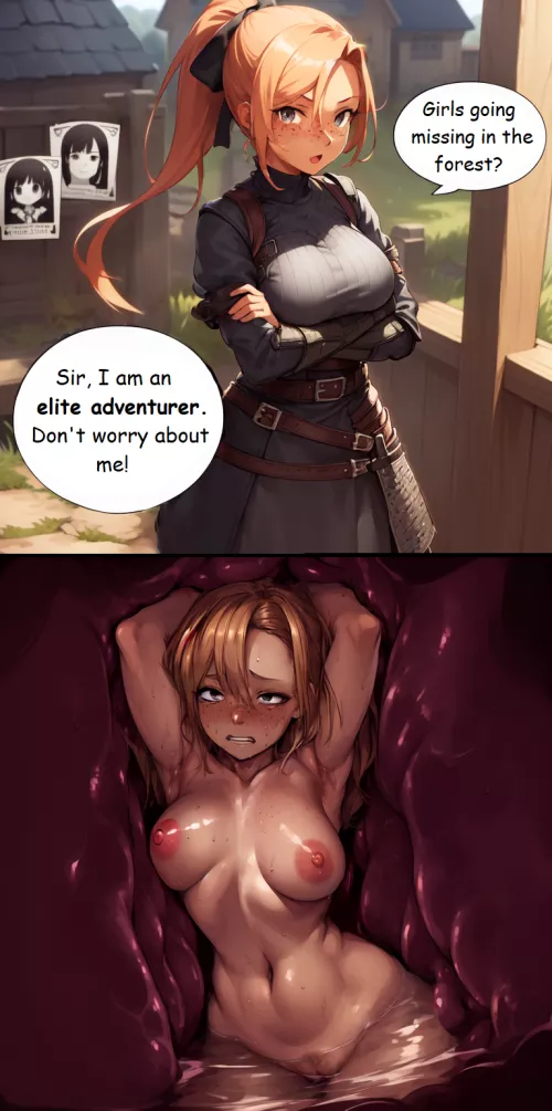 {image} Elite Adventurer (AI-generated) (by me) by SixSneakySneks