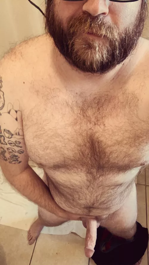 Just before hopping in the shower. Wanna join? by Slibberingdingle