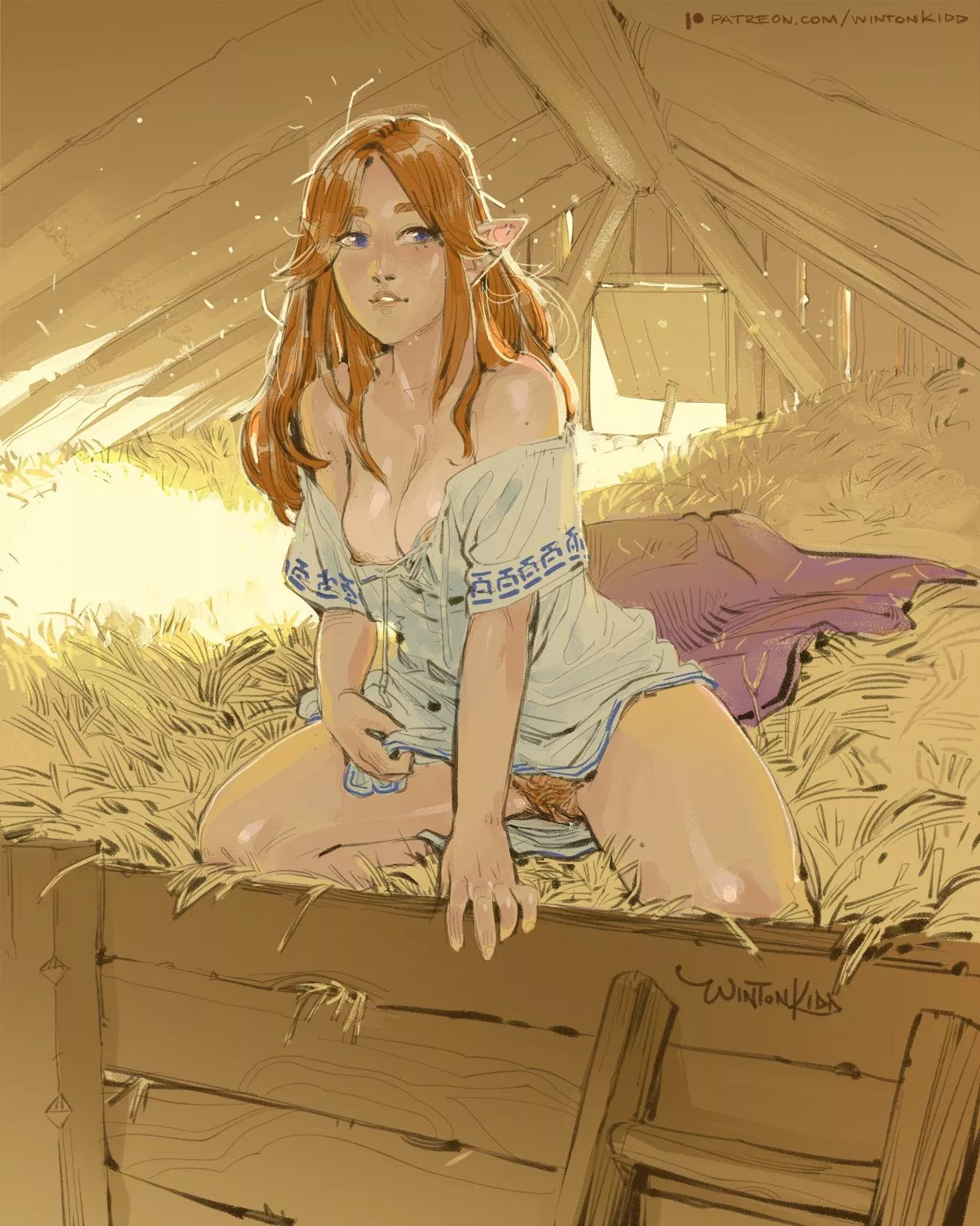 Malon's haybed [The Legend of Zelda] (WintonKidd) posted by LookingForPonding