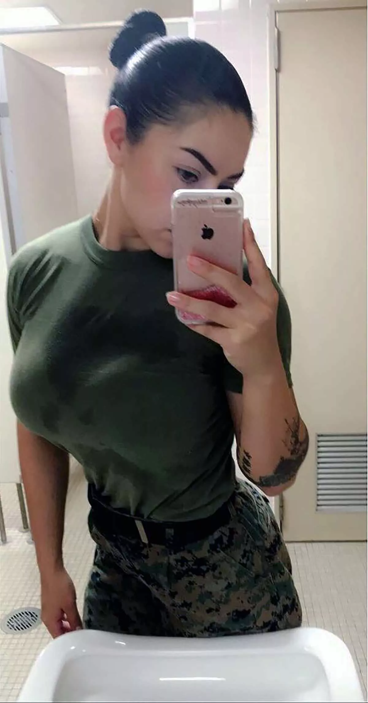 Marine, checking herself out... posted by PublicMusician1684