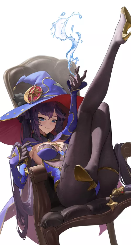 Mona [Genshin Impact] by CheetahSperm18