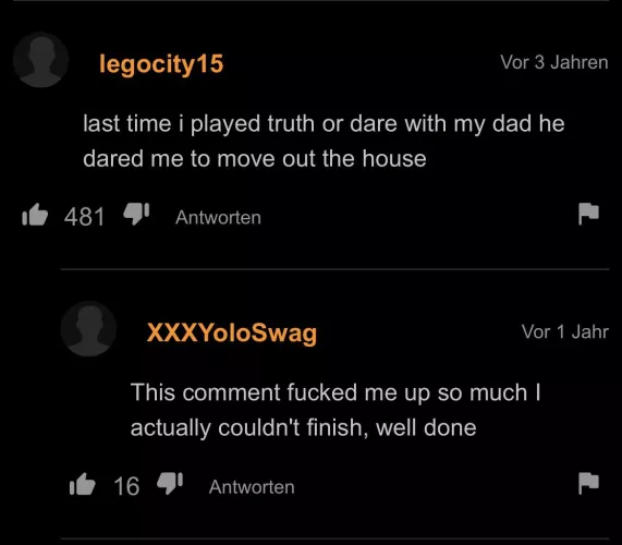 Pretty sure he lost this dare by Sabo217