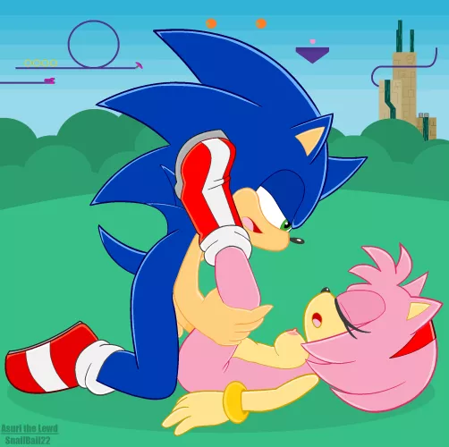 Sonic & Amy Frontiers (SnailBail22) by SnailBail22