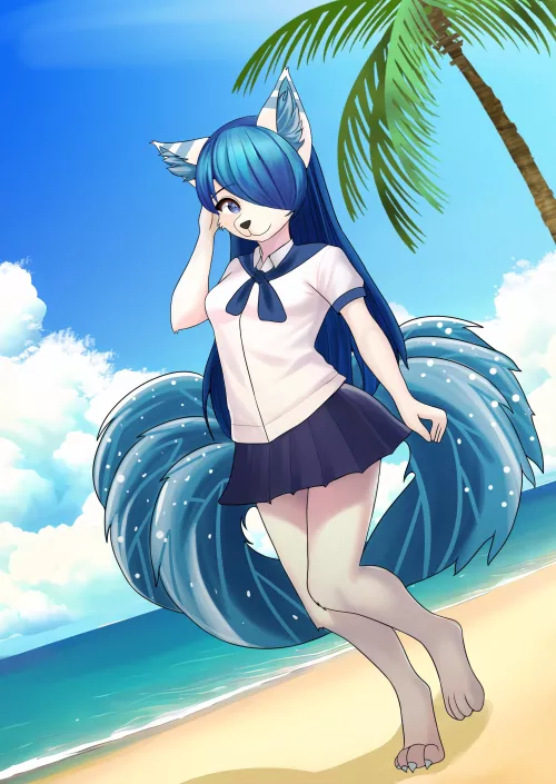 Summertime! Commission work for Wolfieadvent [Art by me] by Gunnigle