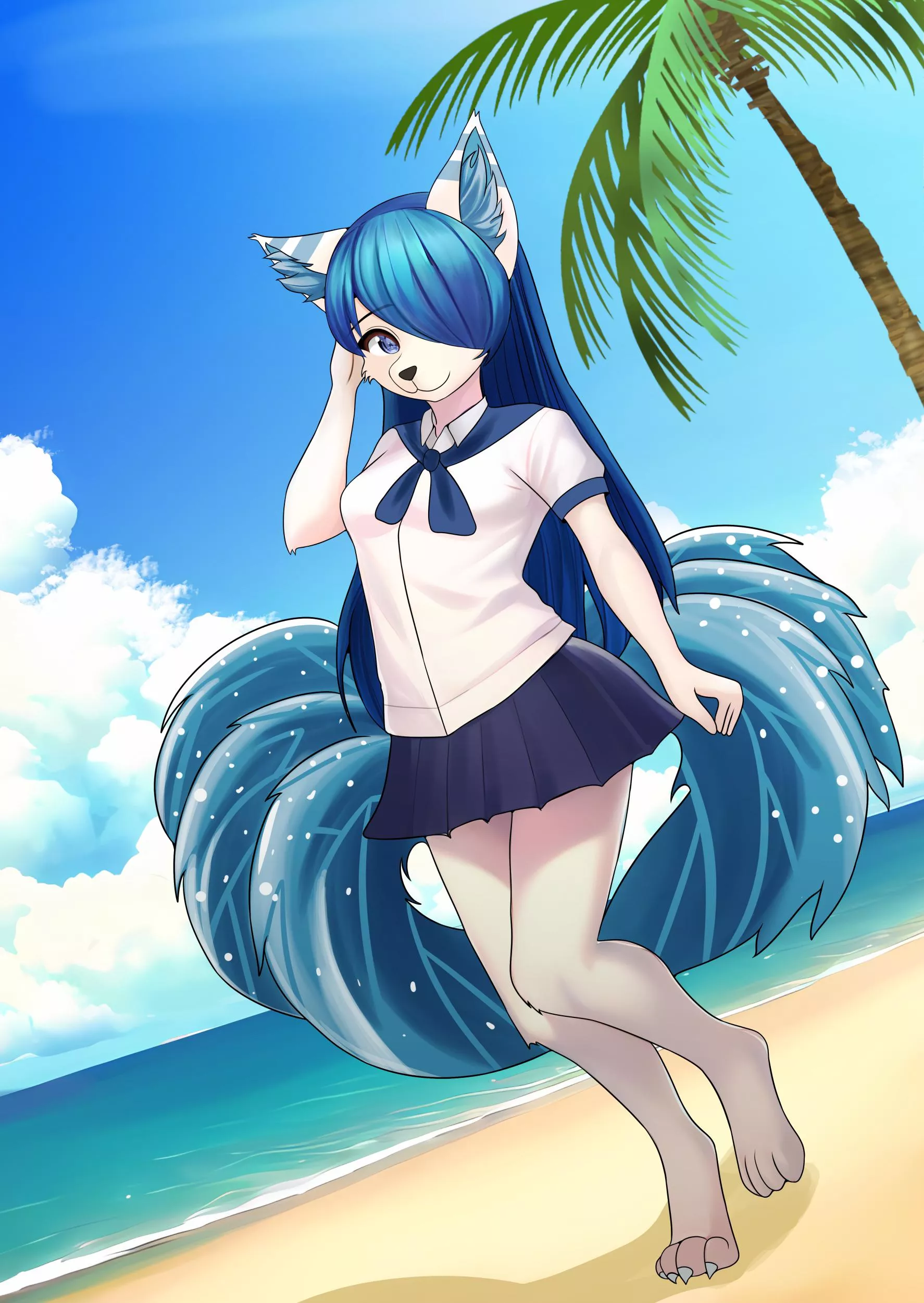 Summertime! Commission work for Wolfieadvent [Art by me] posted by Gunnigle