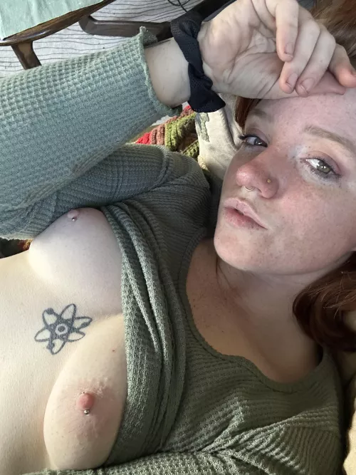 Sunbathing in the evening by megagooch