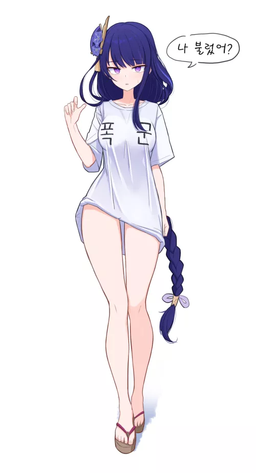 Sunday morning Raiden (By bebetang) [Genshin Impact] by queshu22