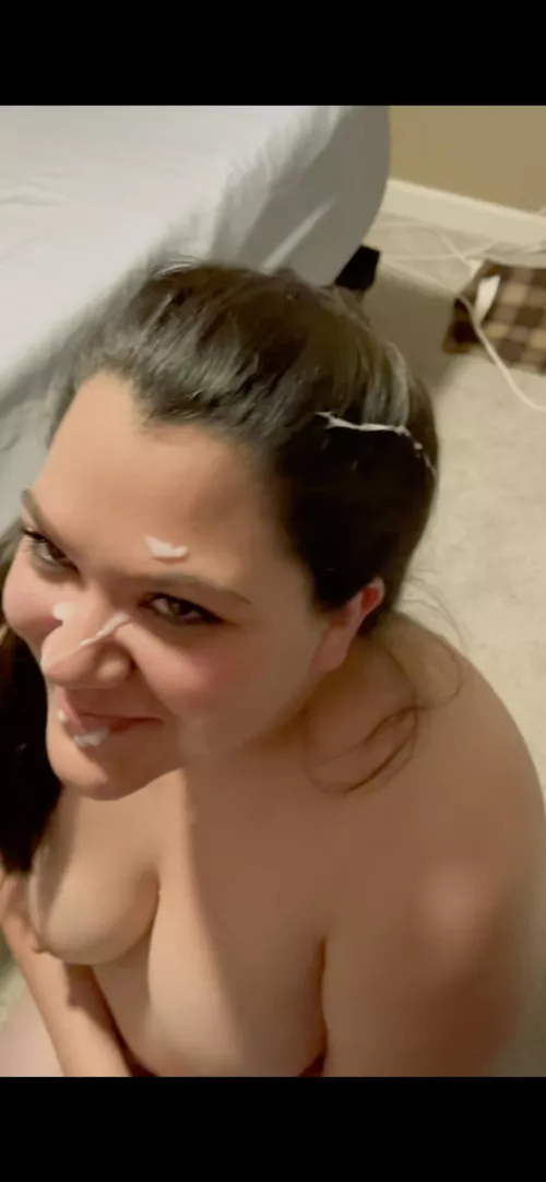 The first rope made it across my face and into my hair by Sillyslutwifev2