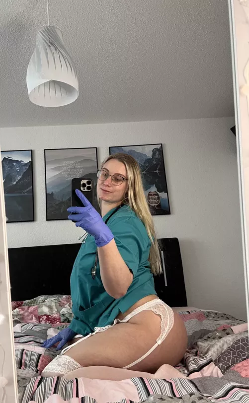 this is what I’m hiding underneath my scrubs at work by cuteblossoms