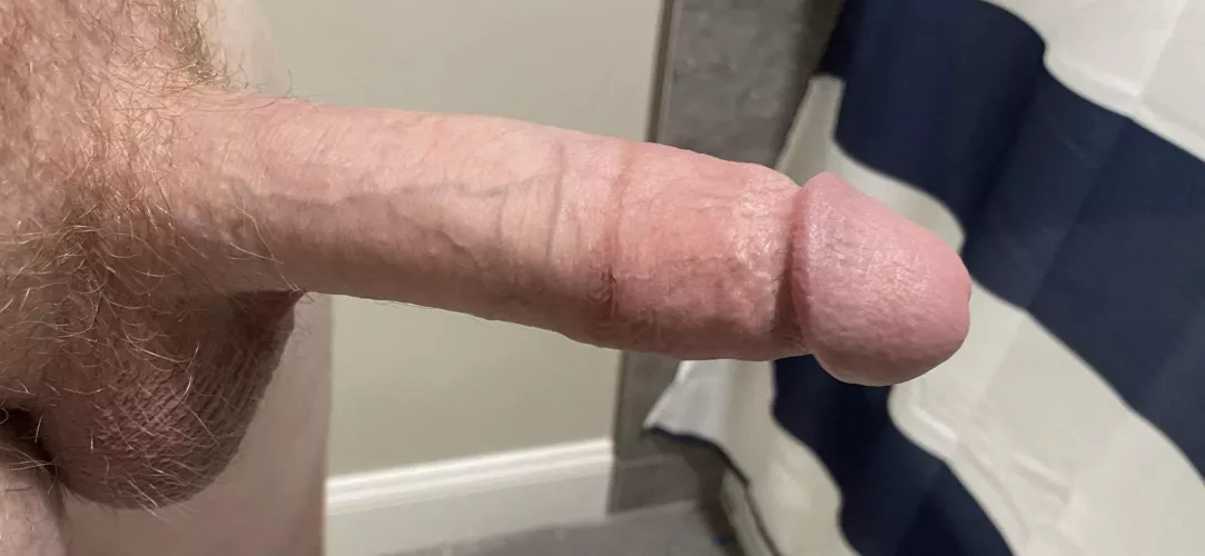 Up close shot of my long, ginger cock. Anyone wanna help me finish? by ClamChopzz