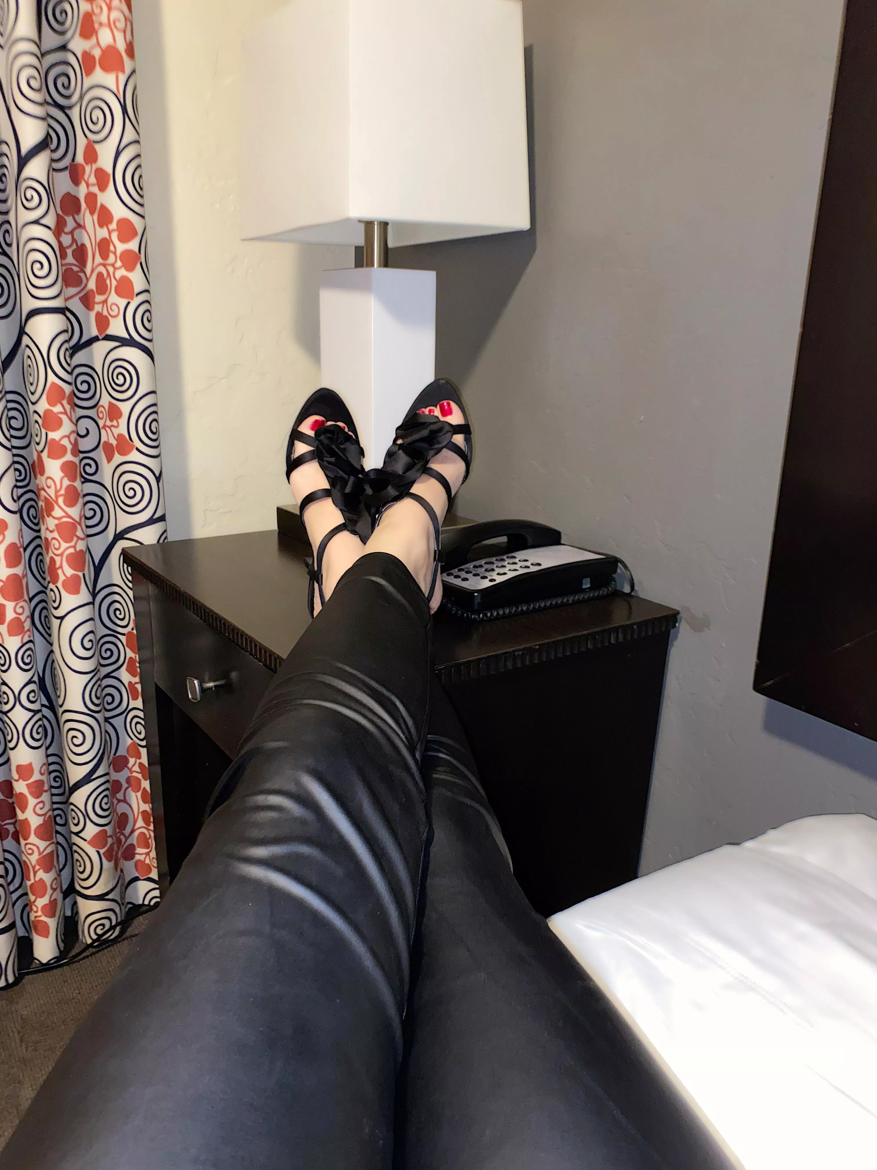 While in Vegas - black ruffle heels posted by breakthrough_15