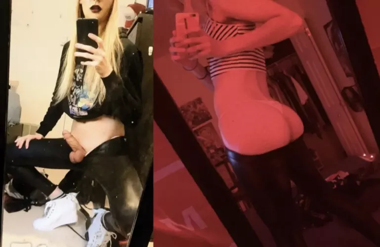 Would you put your cock inside a leather-bound goth slut by fp1777