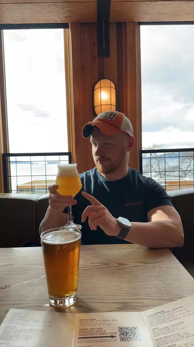 Enjoying a drink 🥃 posted by baxle2019