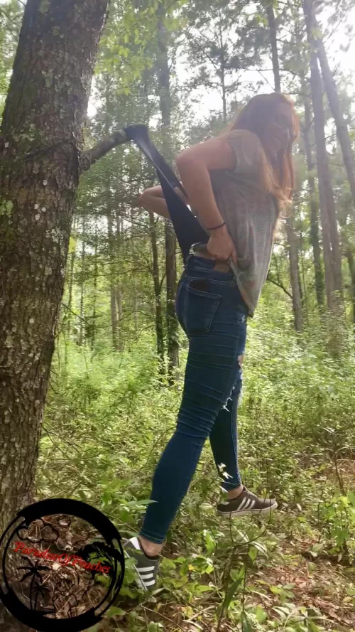 *Gets stuck by her panties* “Dude look at this hahah” by DojoWedgieMaster