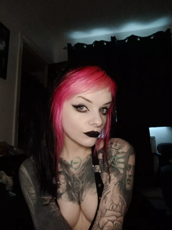 Hope you don't mind black lipstick stains all over your cock posted by PixxiGrrl_