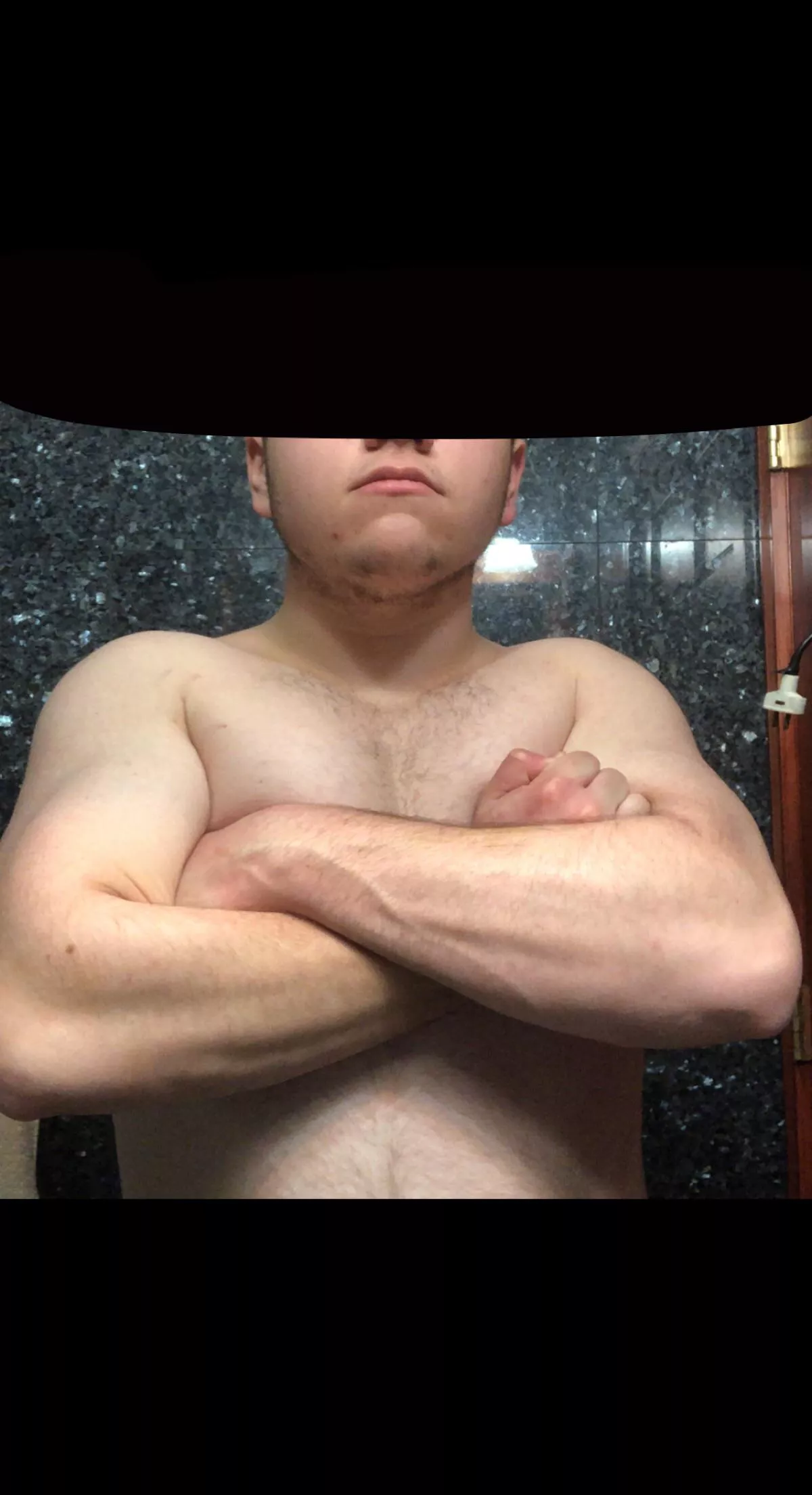 I know I’m fat but atleast my forearms are fire. posted by Jumpy_Cover6252