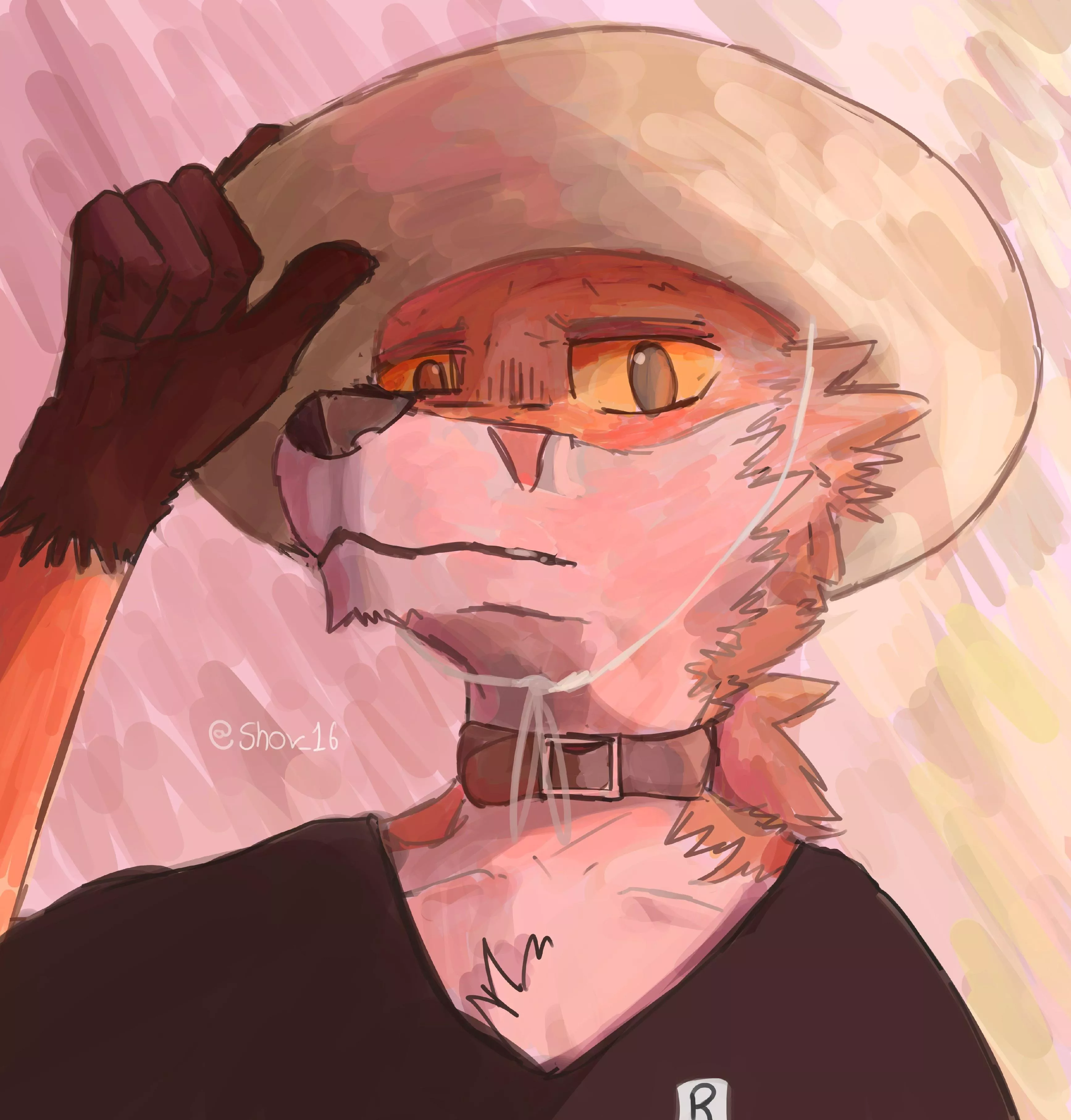 I tried to draw my fursona in a mix of my style and van Gogh's. what do you guys think? posted by Zakopane_