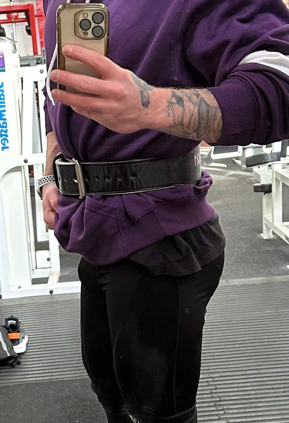 Leg day! Do I suit purple? (M) posted by GingerMuscleMan