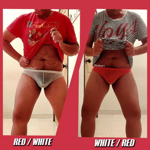 Mismatch or Mix 'n Match? 🤔❤️🤍❤️🤍😅 by chubbo57