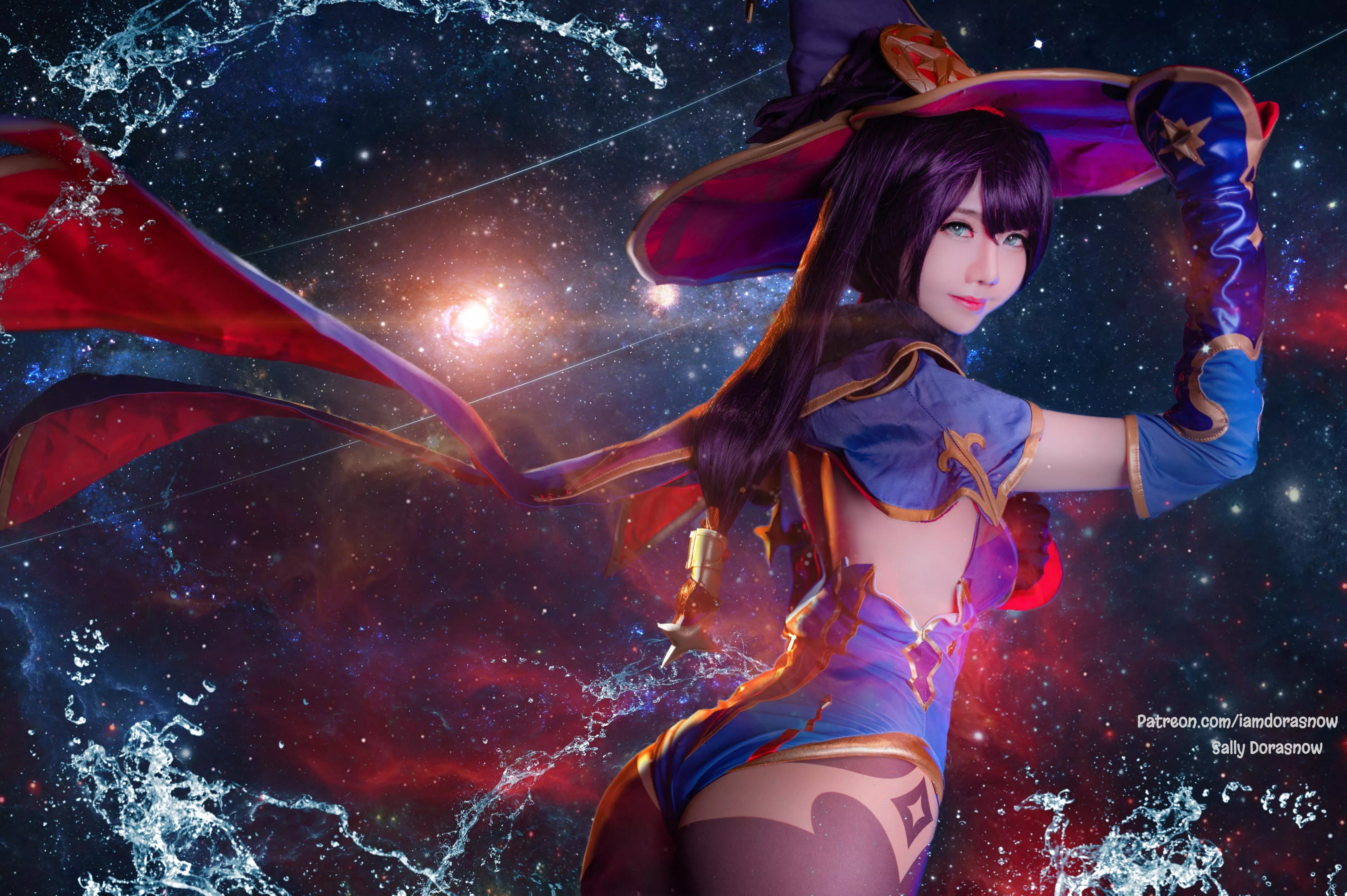 Mona from Genshin Impact by Sally Dorasnow posted by iamdorasnow