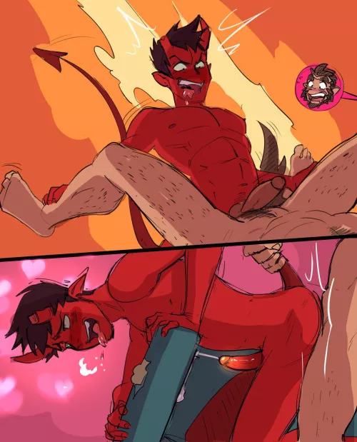 [Monster Prom] Damien X Scott by idefkawtf