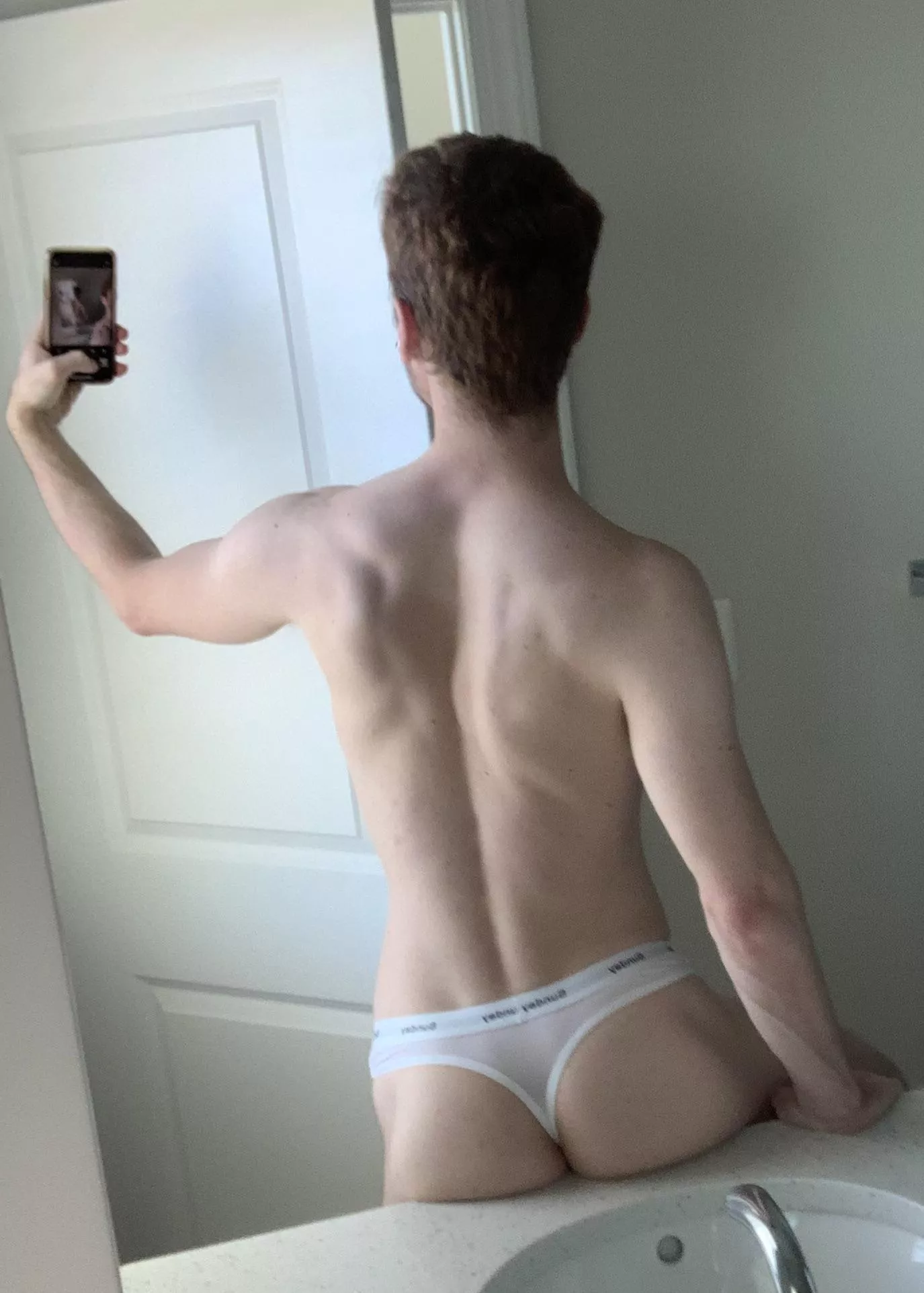 Trying the new thong posted by Gaymerman3