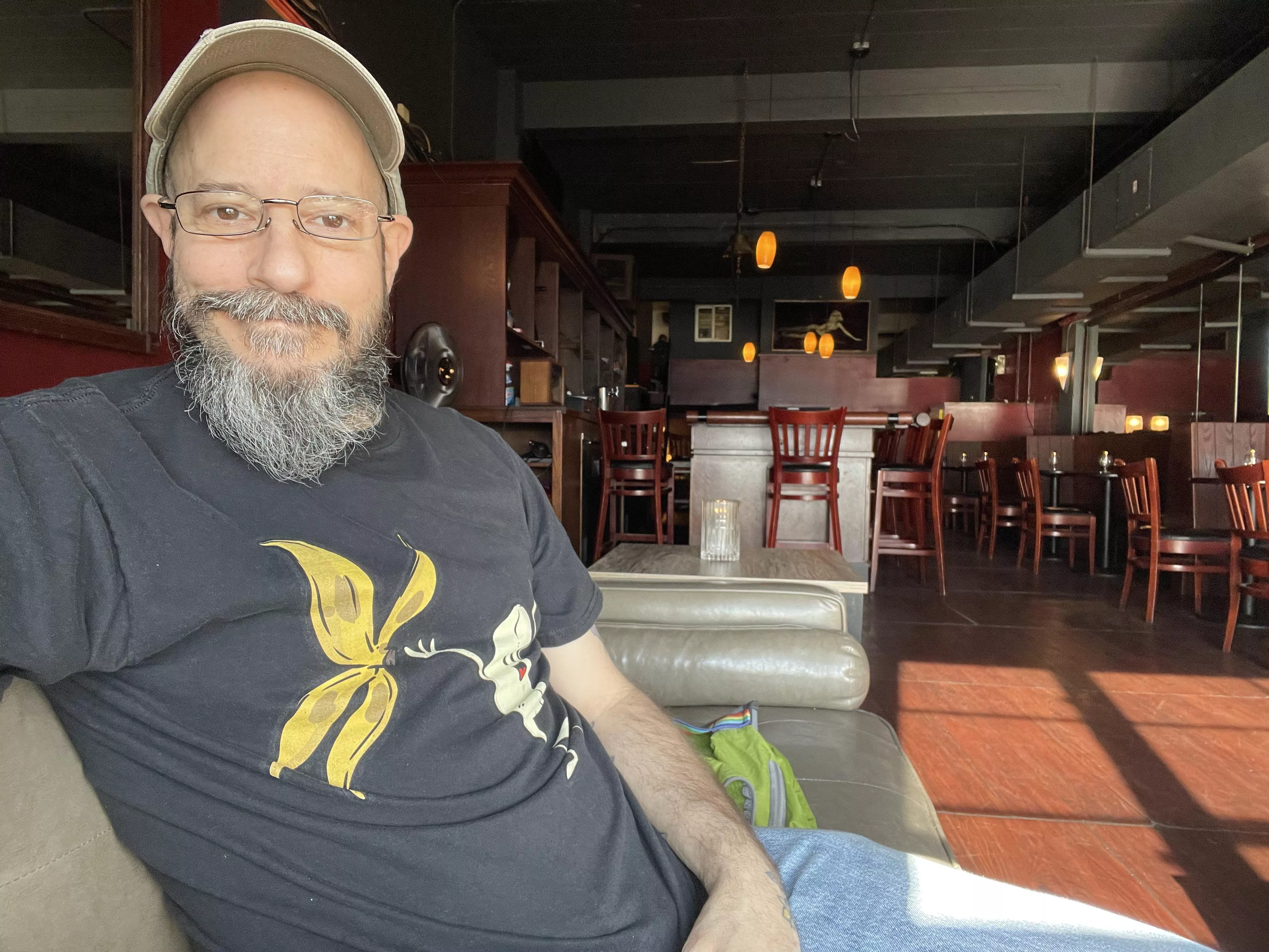 Went out to my local gay bar to feel social and I've the whole place to myself. Cheers! posted by satyr8arts