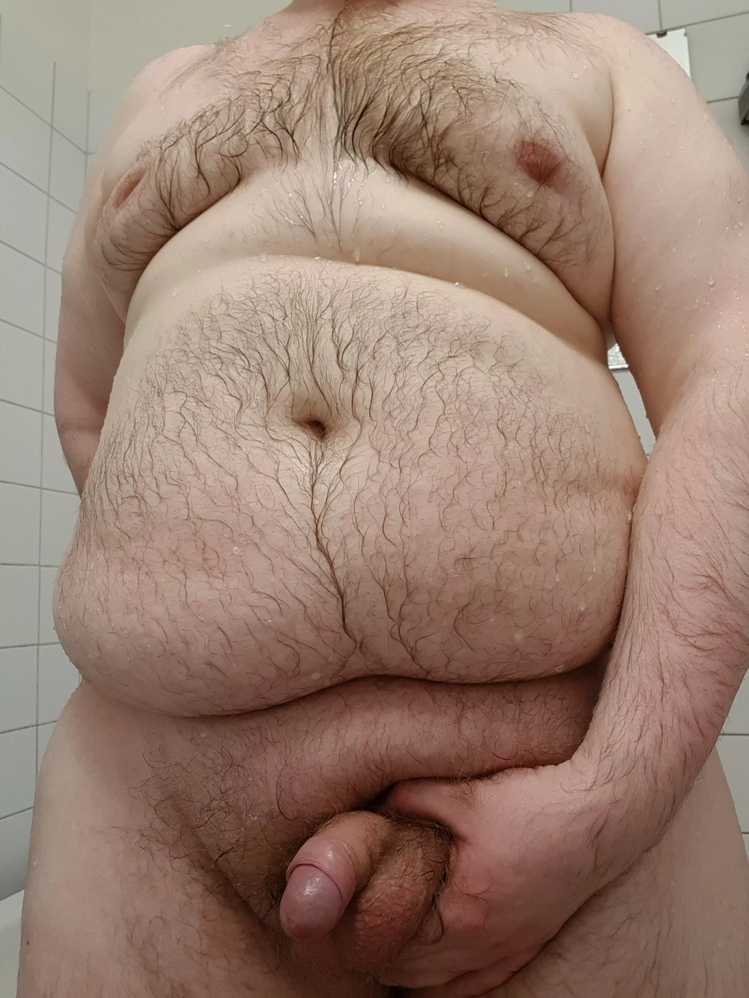 A hot shower after coming home from a hard day at work feels so good posted by ChubbySwedeSthlm