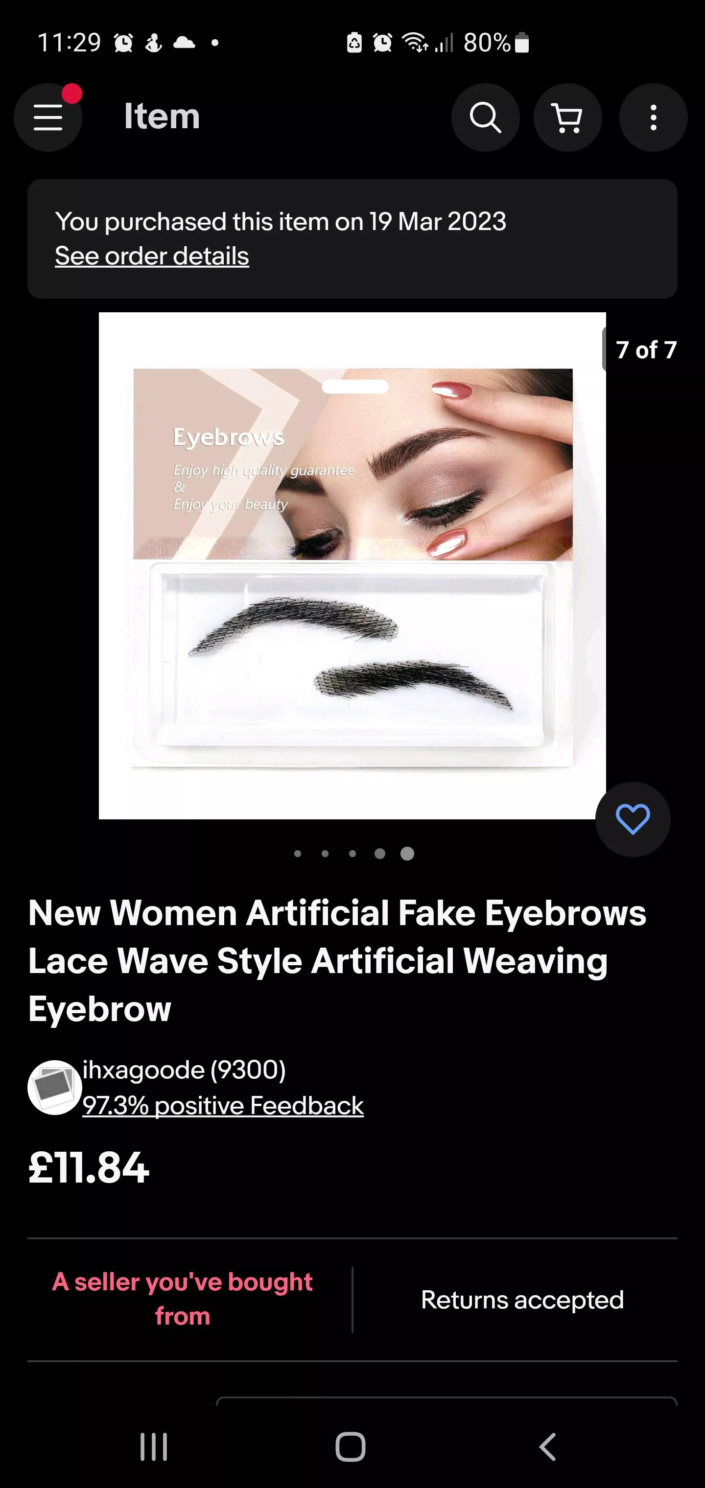 Artificial eyebrows posted by raijin-art