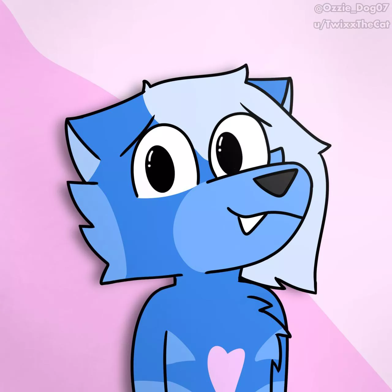 be nice, he’s shy (art by me) posted by TwixxTheCat