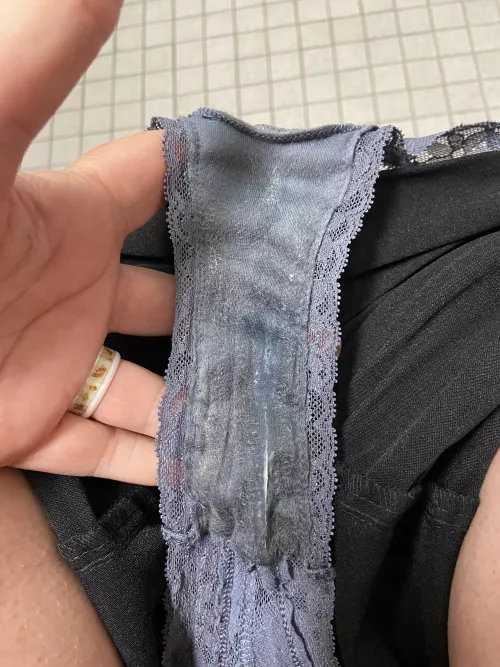 Dripping out his cum from this morning. It’s making me even more wet thinking about getting filled again. by showme482