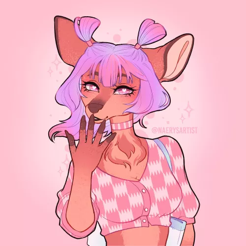 [FOR HIRE] bust of a cute doe, art by me by NaerysArt