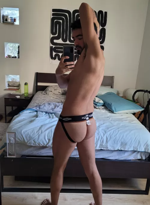 hey bro help me take the tag off my jockstrap? by yvrjock