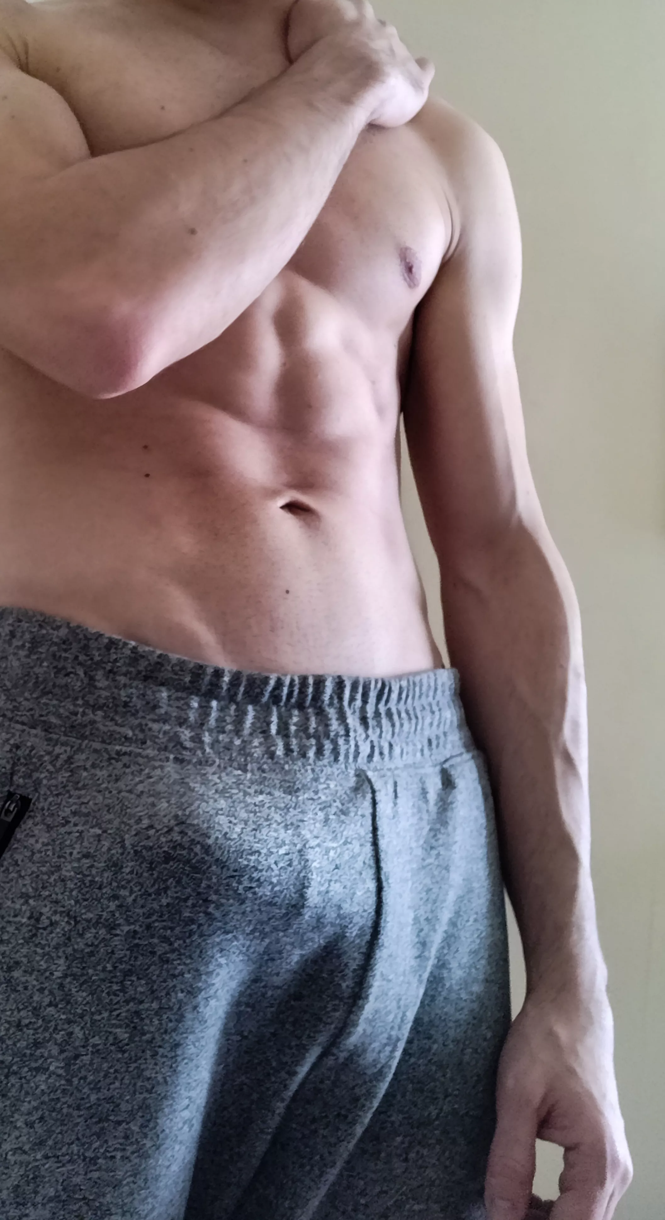 I love gray sweetpants posted by RawwRawwRaww