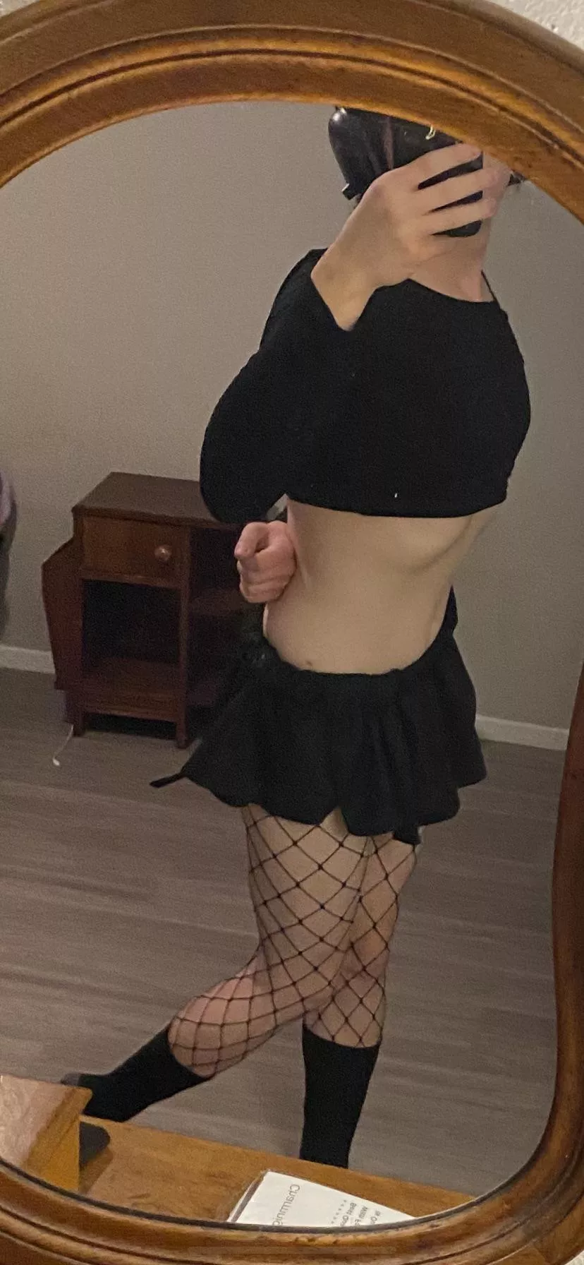 It’s my first time crossdressing… have mercy posted by Mooshroommanic