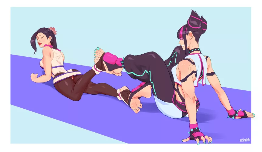 Juri and Luong (Staerk) [Street Fighter/The King of Fighters] by Lachryma_ud
