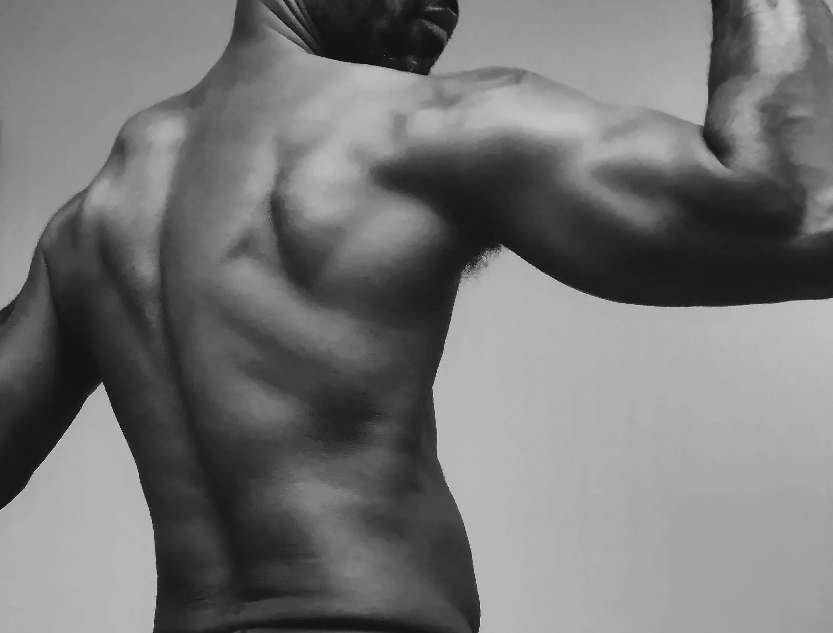 [M] Black and white photo got me looking ripped! Love it. posted by ElProfeGuapo