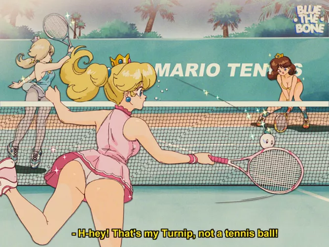 Mario Tennis (Bluethebone) by ObserveAndHerve