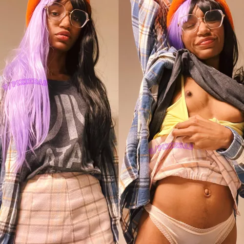 nerdy ebony gfs have the best pussy i swear 💛✨ by pixiebab