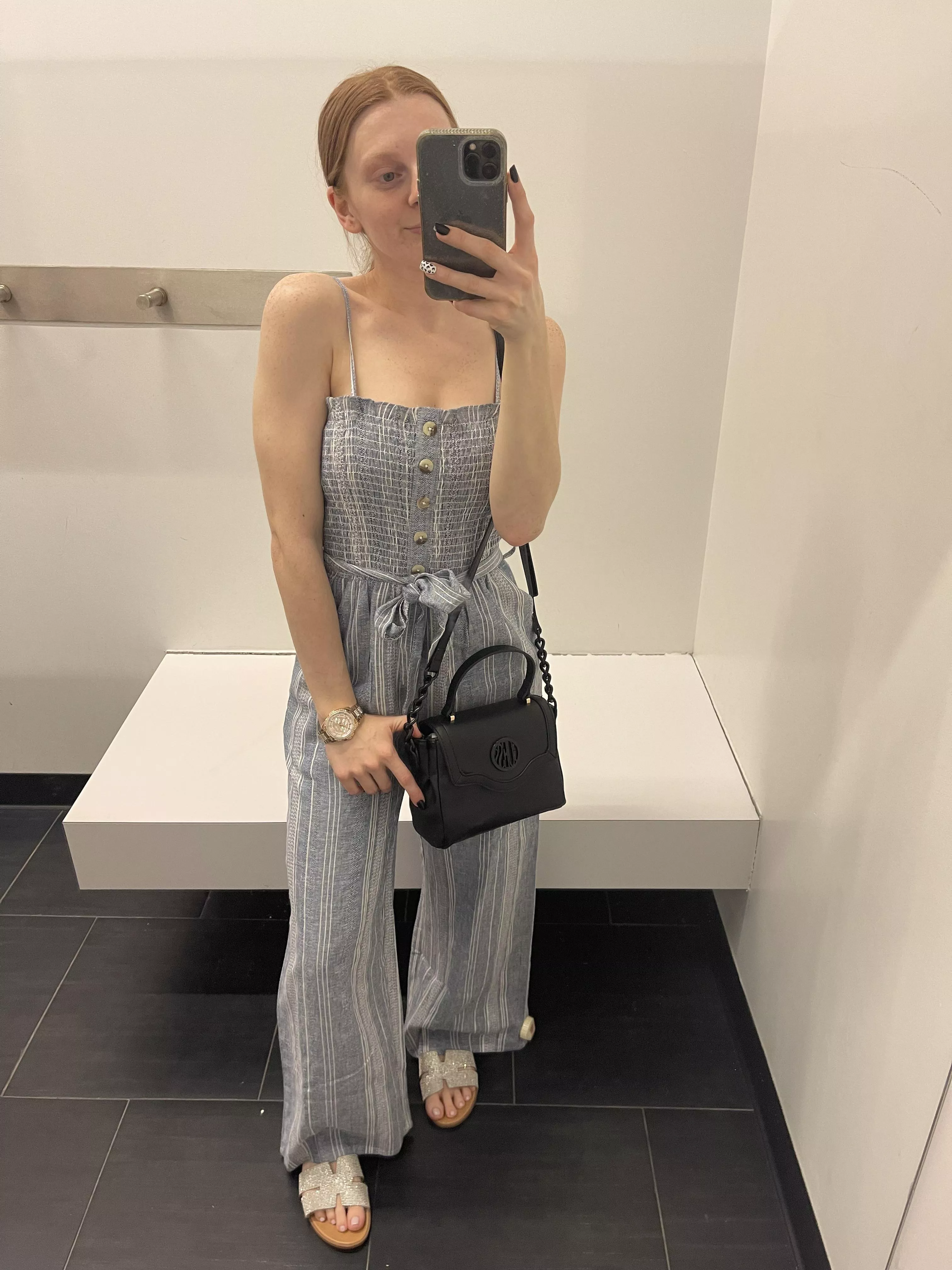 No bra in this dress is my fav, they are so perky 💙 posted by lilboobiesxoxo