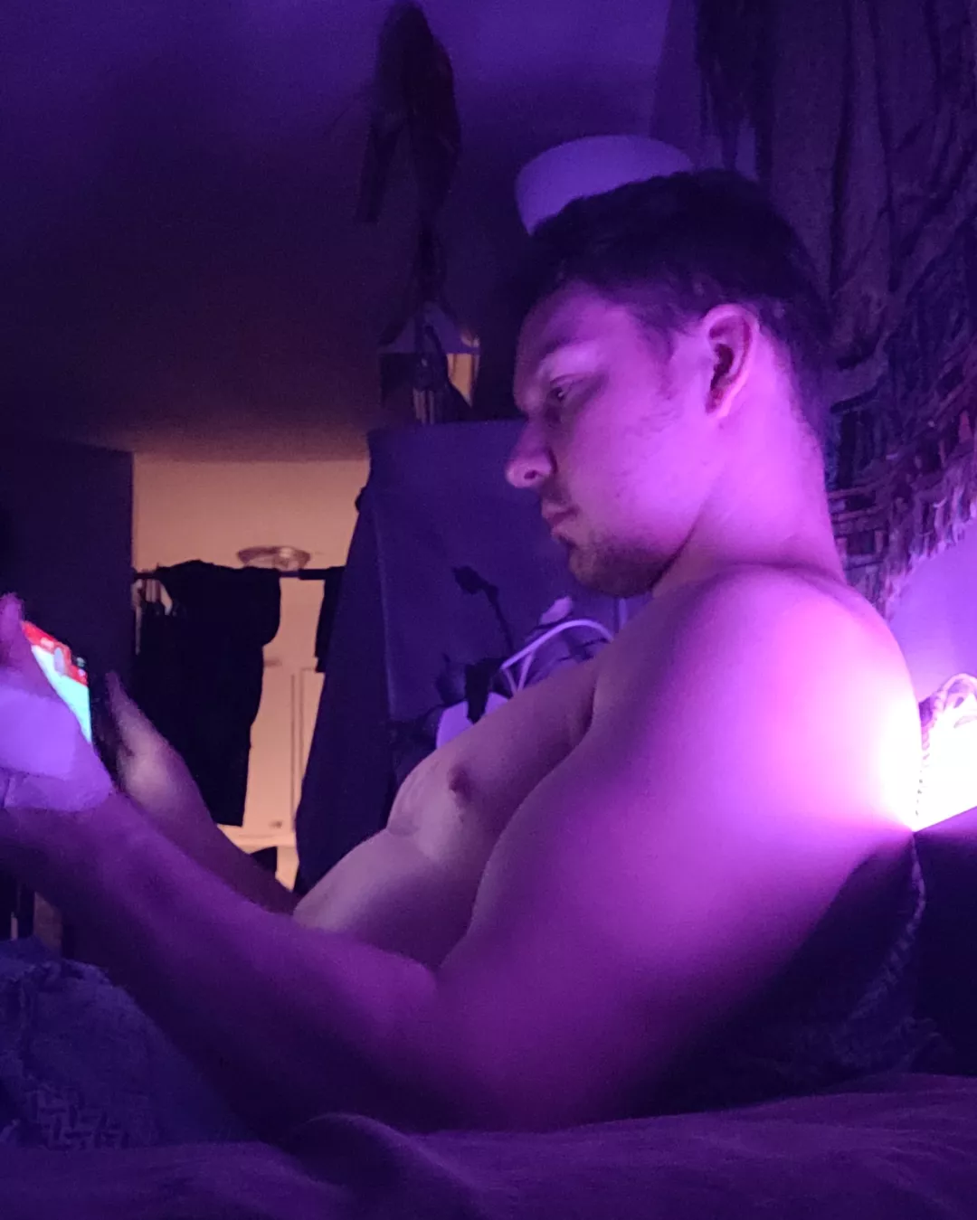 Relaxing in bed and playing switch after a long day 🥱 posted by DeepFriedHooker