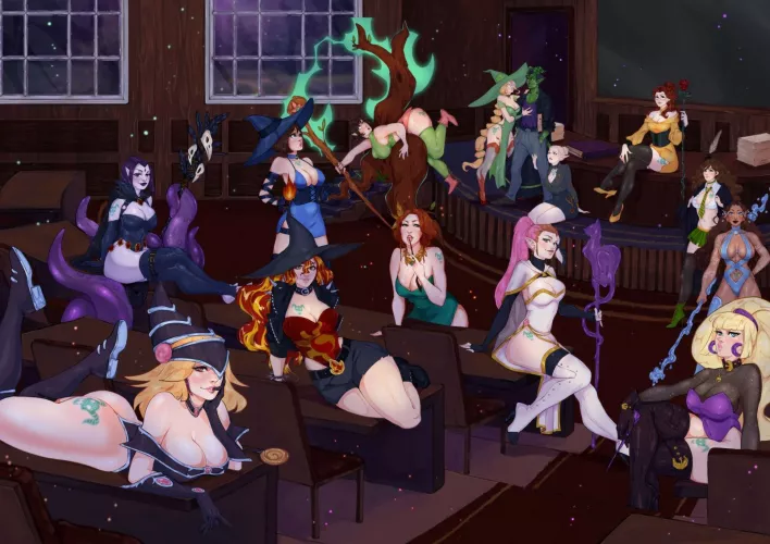 Rune is becoming popular at magic towers (Artist KiraSs) by Runus_Brewblade