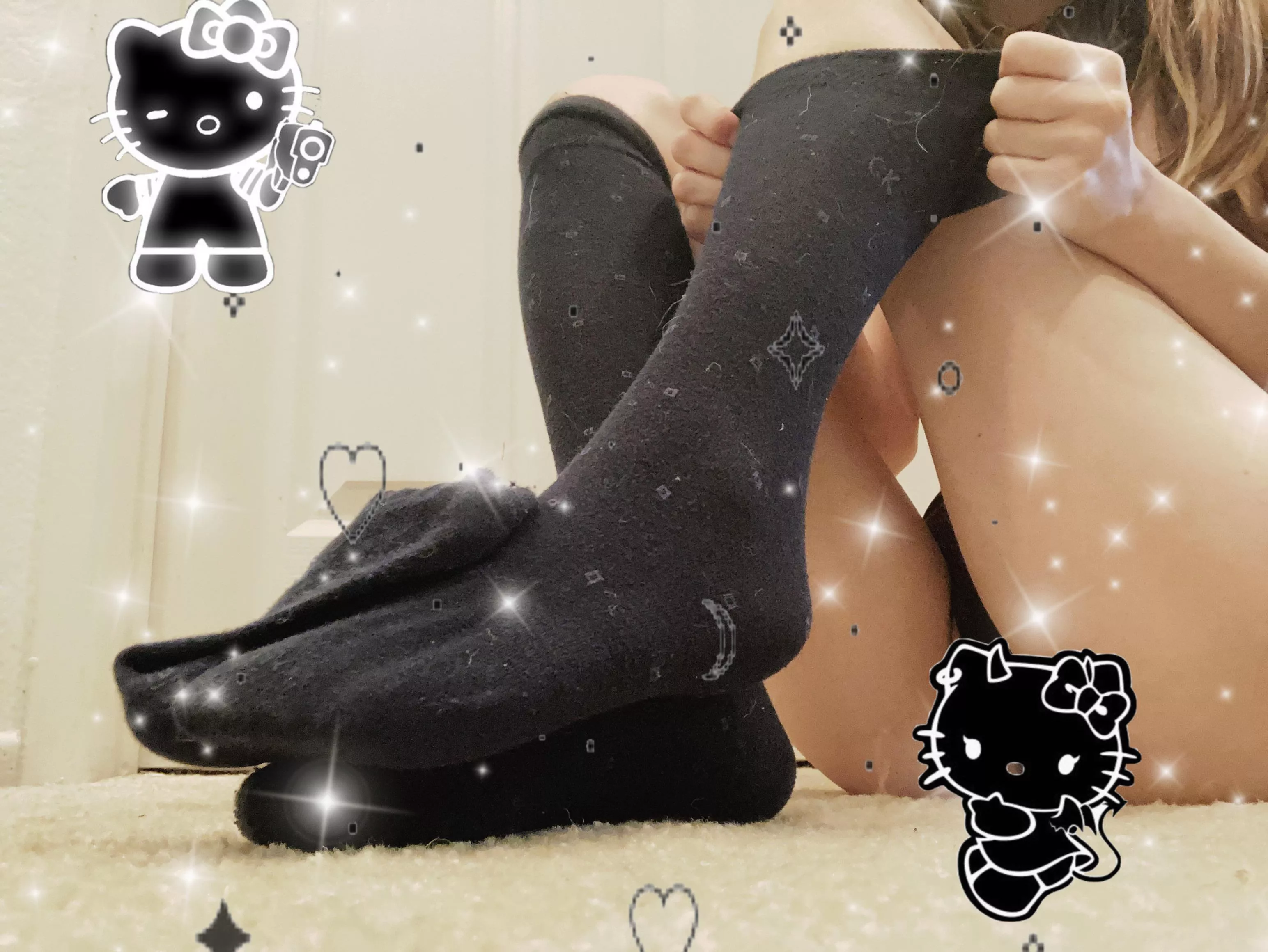 [selling] HUGE sock sale march 27-april 3! All socks are $15 each (includes US shipping) ~ SUPER sweaty/smelly/dirty posted by SlutSellingSocks